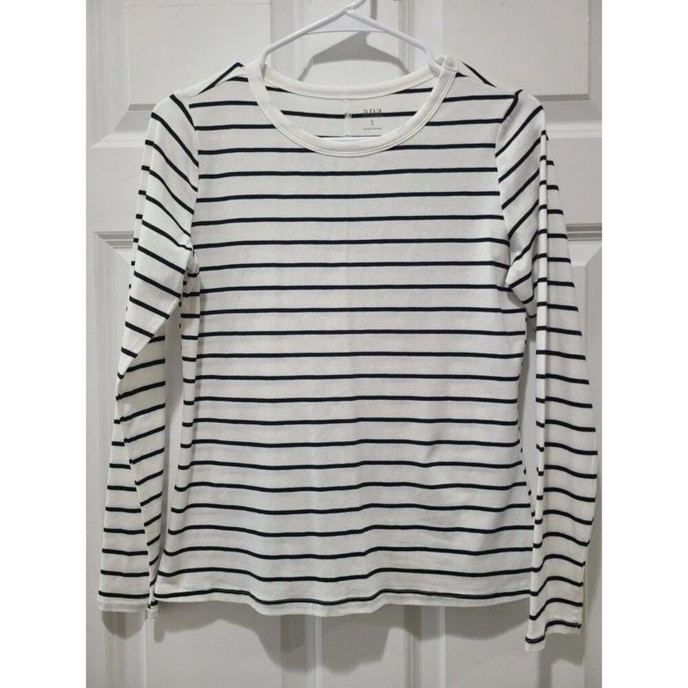 ana Stretch Fitted Striped T-shirt Small
